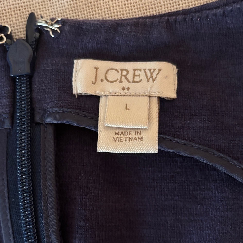 J. Crew Purple Sleeveless Fit-and-Flare Mini Dress - Picture 2 of 3